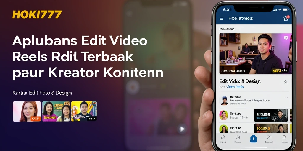 Tampilan antarmuka HOKI777 untuk Edit Video Reels yang user-friendly.