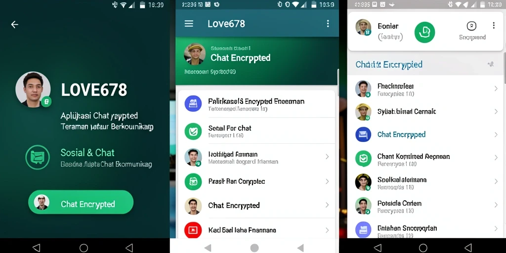 Antarmuka LOVE678 menampilkan fitur chatting yang aman dan mudah digunakan.