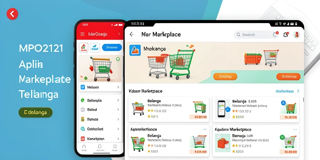 Tampilan antarmuka MPO2121 yang memudahkan belanja online.