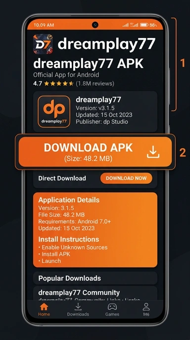 Unduh APK dreamplay77 dengan Mudah dan Cepat